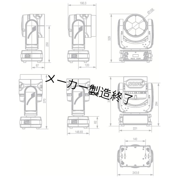 画像3: Robe LEDBeam 150FWQ (3)