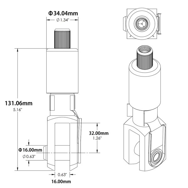 画像4: ワイヤーハンガー フォーク・6.6mmワイヤ用 (4)