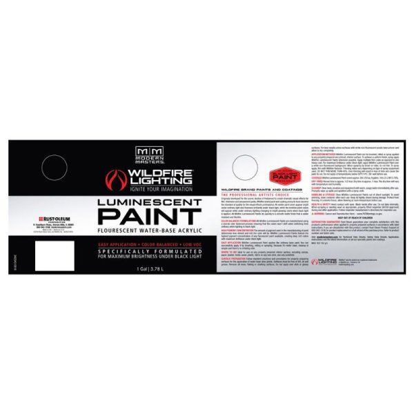 画像7: Wildfire Invisible Luminescent Paint(不可視ペイント / ブラックライト用)(ワイルドファイヤー) (7)