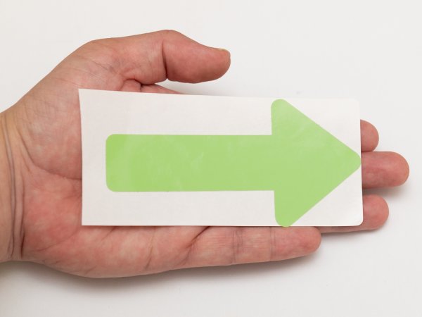 画像4: カット蓄光テープ 矢印「→」 (4)