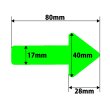 画像3: カット蓄光テープ 矢印「→」 (3)