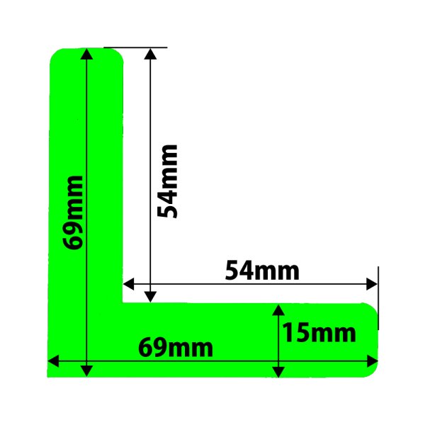 画像3: カット蓄光テープ「L」 (3)