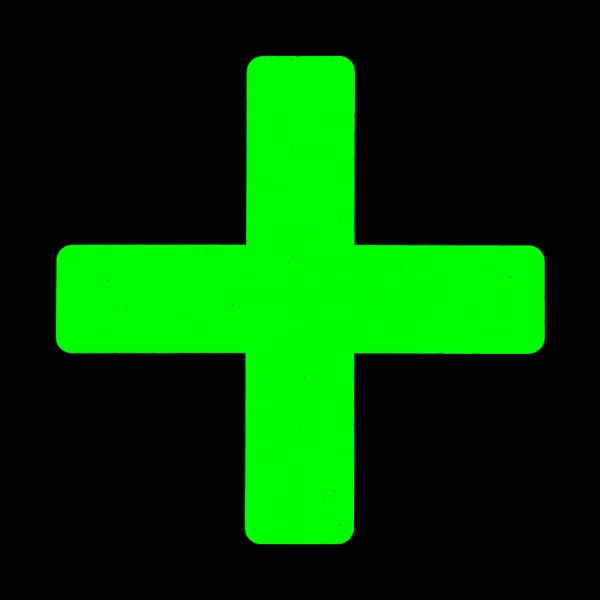 画像2: カット蓄光テープ「＋」 (2)