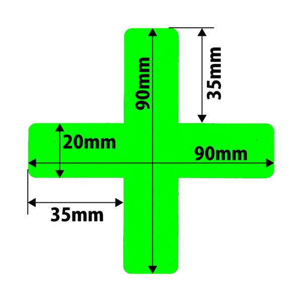 画像3: カット蓄光テープ「＋」 (3)