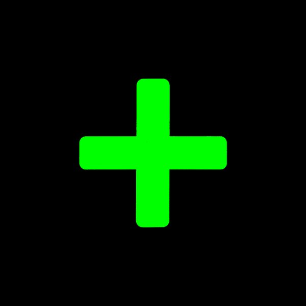 画像2: カット蓄光テープ「＋」 (2)