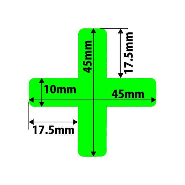 画像3: カット蓄光テープ「＋」 (3)