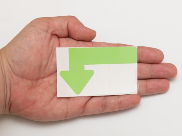 画像4: カット蓄光テープ 左矢印「↑」 (4)