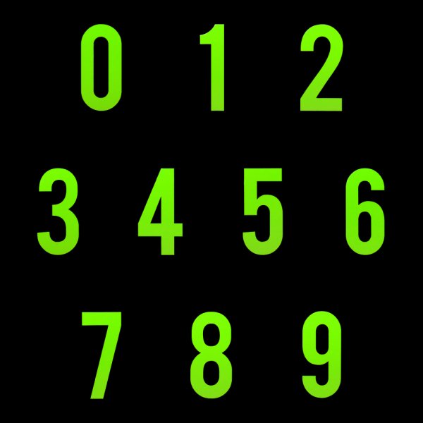 画像7: 蓄光プレート ナンバー・24メートルセット (7)