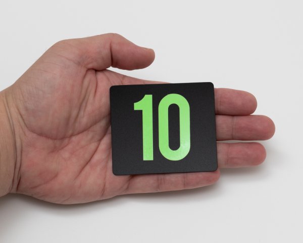 画像1: 蓄光プレート ナンバー・24メートルセット (1)