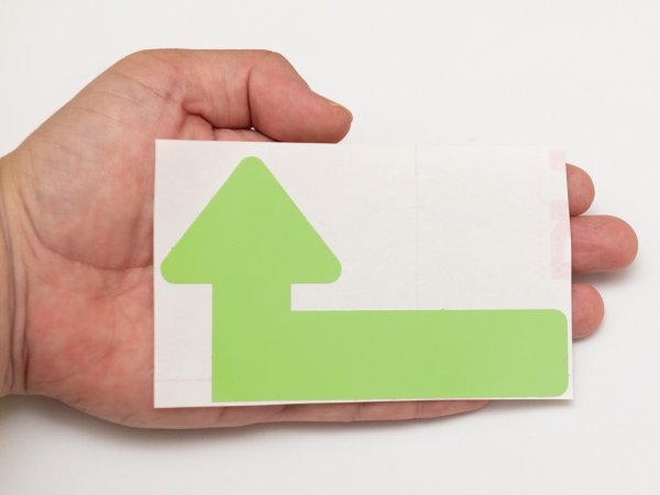 画像4: カット蓄光テープ 右矢印「↑」 (4)