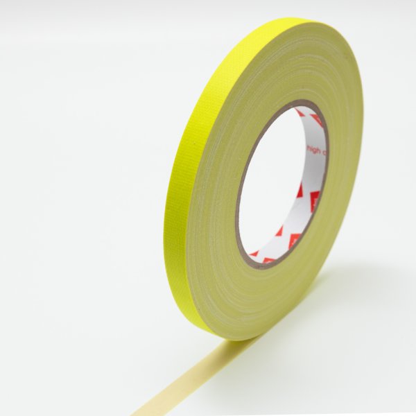 画像1: URAKATAYA ガッファーテープ 12mm幅［長さ：50m］／蛍光イエロー (1)
