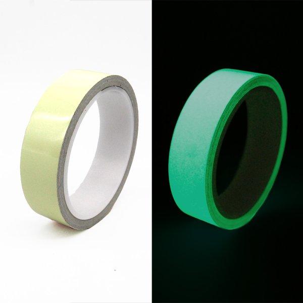 画像1: カラー蓄光テープ グリーン 2.5cm幅 (1)