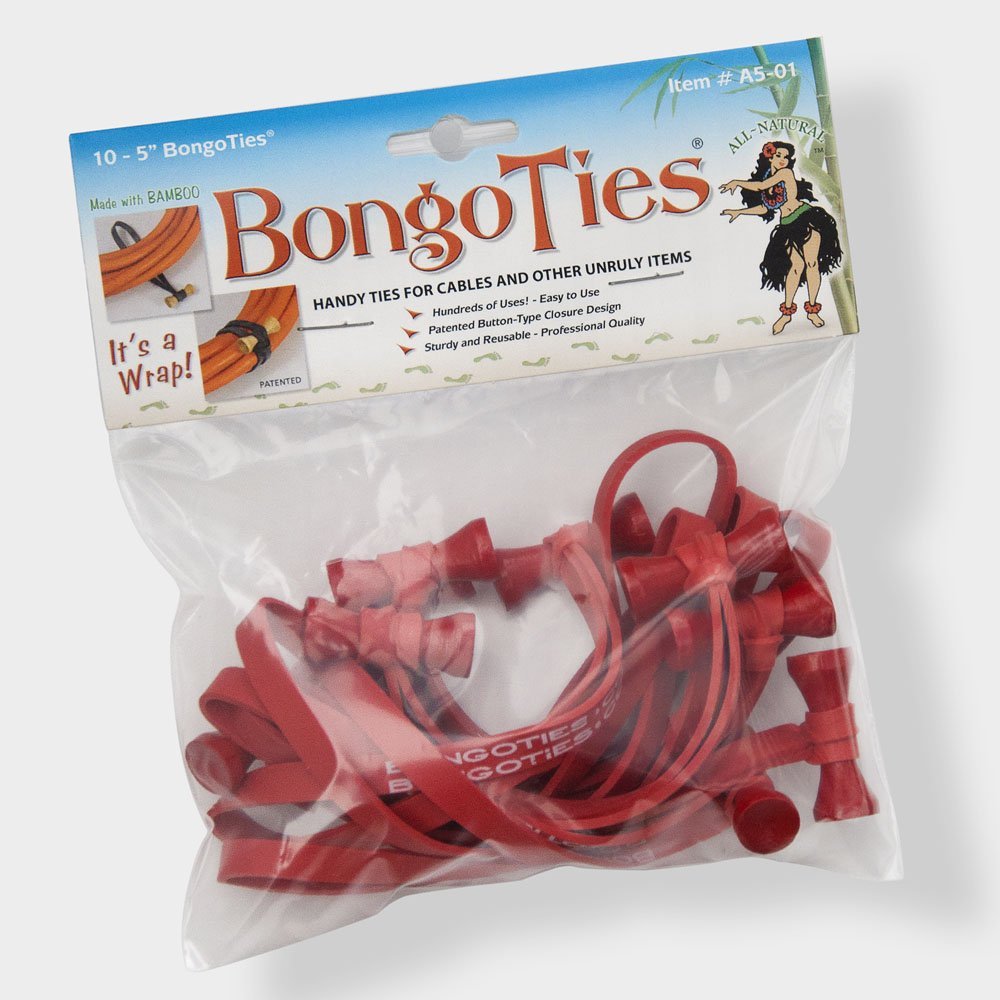 万能ケーブルタイ、BongoTies (ボンゴタイ)にレッド、ブルー、グリーンが登場。